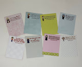 Set of 8 Assorted Saint Note Cards with Stickers and Envelopes. 8 Flat Saint Card Set. Catholic gift. First communion. Notecards and Sticker