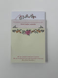 Set of 3 Inspirational Saint Floral Sticky Notepads. Catholic Christmas Sticky Note Gift. Serve the Lord sticky notes. JPII sticky. Imelda