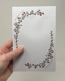 Set of 3 Inspirational Saint Floral Sticky Notepads. Catholic Christmas Sticky Note Gift. Serve the Lord sticky notes. JPII sticky. Imelda