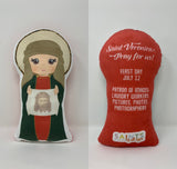 St. Veronica Stuffed Saint Doll. Saint Gift. Easter Gift. Baptism. Catholic Baby Gift. Saint Veronica Gift. St. Veronica Doll. Catholic Christmas