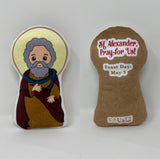 Saint Alexander Stuffed Doll. Saint Gift. Easter Gift. Baptism. Catholic Baby Gift. St Alexander Children's Doll. Saint Alexander gift.