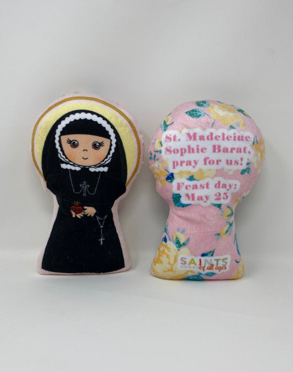 St. Madeleine Sophie Barat Stuffed Saint Doll. Saint Gift. Easter Gift. Baptism. Catholic Baby Gift. Saint Madeleine Gift. St. Madeleine Sophie Children's Doll.