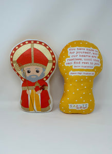 Saint Augustine Stuffed Doll. Saint Gift. Easter Gift. Baptism. Catholic Baby Gift. St Augustine Children's Doll. Saint Augustine gift