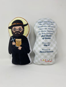 Saint Damien of Molokai Stuffed Doll. Saint Gift. Easter Gift. Baptism. Catholic Baby Gift. St Damien Children's Doll. Saint Damien