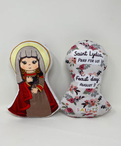St Lydia prayer Stuffed Doll. Saint Gift. Easter Gift. Baptism. Catholic Baby Gift. St Lydia Stuffed Doll. St Lydia gift.