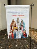 Set of Catholic garden flags. Our lady and Saint themed garden flag set. Catholic gift. Catholic Christmas. Marian garden.