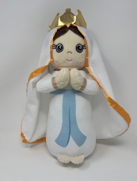 Our Lady of Lourdes Stuffed Doll. Saint Gift. Easter Gift. Baptism. Catholic Baby Gift. Our Lady of Lourdes Gift. Mary Doll.