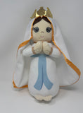 Our Lady of Lourdes Stuffed Doll. Saint Gift. Easter Gift. Baptism. Catholic Baby Gift. Our Lady of Lourdes Gift. Mary Doll.