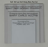 Set of 3 Inspirational Catholic Men Sticky Notepads. Catholic Christmas Sticky Note Gift Set. Carlo, Frassati and Pope Leo sticky notes
