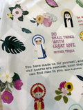 Saint quotes pattern Ultra soft throw Blanket. Saints Prayer Blanket. 50 x 60" Catholic Saint Quote Blanket. Baptism Gift. Catholic. Rainbow