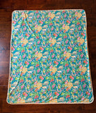 Preppy Texas Blanket. 50 x 60" floral Texas blanket. Texas housewarming gift. Preppy Texas blanket gift