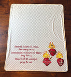 Sacred heart of Jesus Ultra soft throw Blanket. Prayer Blanket. 50 x 60" Catholic sacred heart of Jesus Blanket. Baptism Gift. Catholic gift