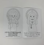 Catholic Saints Coloring Book Volume II. 6x9 Catholic Coloring Book Gift. Saint Coloring. George, Thomas, Anne. First communion. Mass Bag.
