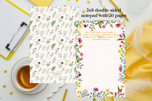 If a little flower could speak notepad. Therese of Lisieux notepad. Catholic Gift notepad. St Therese Christmas gift. Farmhouse kitchen