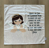 18" Angel of God Ultra Soft Lovey Blanket. Baby Prayer Mini Blanket. Angel of God Lovie Blanket. Baptism Gift. Catholic Baby Gift. (Copy)