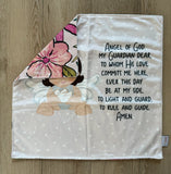 18" Angel of God Ultra Soft Lovey Blanket. Baby Prayer Mini Blanket. Angel of God Lovie Blanket. Baptism Gift. Catholic Baby Gift. (Copy)