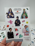 Set of 10 - 4x6 Vinyl Catholic and Saint Stickers. Saint Vinyl Sticker Set. Saint Vinyl Decal Set. Catholic Gift. 4x6 vinyl sheets