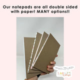 Our Lady of Lourdes 4x6 notepad. Marian notepad. Catholic Gift notepad. Hostess gift. Teacher Gift. Catholic gift. Mary notepad
