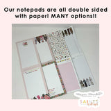 Our Lady of Lourdes 4x6 notepad. Marian notepad. Catholic Gift notepad. Hostess gift. Teacher Gift. Catholic gift. Mary notepad