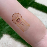 Mary, Mother of God Temporary Tattoo Set. First Holy Communion Gift. St. Mary gift. Hail Mary Tattoo. Catholic Gift. Catholic Tattoo.