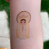Mary, Mother of God Temporary Tattoo Set. First Holy Communion Gift. St. Mary gift. Hail Mary Tattoo. Catholic Gift. Catholic Tattoo.