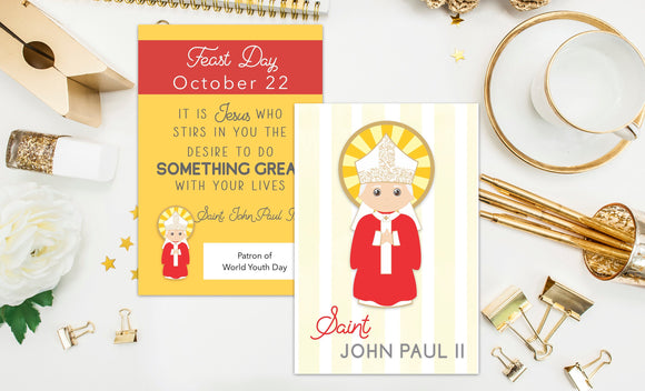 Inspirational Men Saints Learning Cards. Set of 27 Catholic Men Saint Cards. First Communion. Baptism. Catholic Gift. Saint Learning.