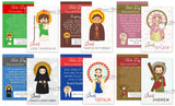 52 Weeks with the Saints. Set of 52 Inspirational Men & Women Saint Learning Cards. Saint Flash Cards. First Communion Catholic Baptism Gift