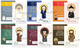 52 Weeks with the Saints. Set of 52 Inspirational Men & Women Saint Learning Cards. Saint Flash Cards. First Communion Catholic Baptism Gift