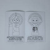 Set of 7 Catholic Kids Coloring Books. 6x9 Catholic Saints Coloring Book Gift Set. Saint Coloring. First communion. Mass Bag Rosary Coloring