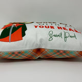 Saint Paul pillow. Baptism Gift. Whatever you do, work at it with all your heart. Catholic Gift. First Communion Gift. Kids St. Paul Gift.