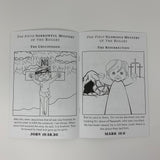 Set of 7 Catholic Kids Coloring Books. 6x9 Catholic Saints Coloring Book Gift Set. Saint Coloring. First communion. Mass Bag Rosary Coloring