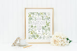 Angel of God. Greenery Angel of God Print. Leafy green Angel Of God Print. Christian Wall Art. Angel of God Art. Prayer Art