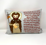 Saint James pillow. St James prayer pillow. Baptism Gift. First Communion gift. Catholic. First Communion. St. James Gift.