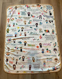 Do not be afraid to be Saints Saints Ultra soft baby Blanket. Saints Prayer Blanket. 30x40” Catholic Saint Quote Blanket. Baptism Gift. Catholic