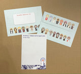 Set of 14 Assorted Saint Note Cards and Saint Patterned Envelopes. Saint Notecard Set. Catholic gift. First communion. Mother Teresa. JPII.