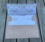 Set of 8 Assorted Saint Note Cards with raised foil and Envelopes. 8 Flat foil Saint Card Set. Catholic gift. First communion.