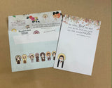 Set of 14 Assorted Saint Note Cards and Saint Patterned Envelopes. Saint Notecard Set. Catholic gift. First communion. Mother Teresa. JPII.