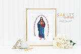 Sacred heart of Jesus poster print. Sacred heart of Jesus prayer Poster. First Communion. Prayer Poster. Catholic Poster. Baptism Gift