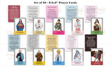 Set of 10 Catholic Saint Prayers Card Set. Catholic Saints cards. First Communion. Baptism Gift. Catholic Gift. 3.5x5 Catholic Prayer Set.
