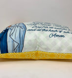 Hail Mary pillow. Baptism Gift. Children's & Nursery Decor, Christian Catholic Gift. First Communion Gift. Hail Mary Gift. Prayer Pillow.
