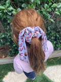 Marian, Sacred Heart and Mary's Garden scarf scrunchies. Marian scrunchie. Mary scrunchie. Sacred heart scrunchie, First communion gift.