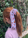 Marian, Sacred Heart and Mary's Garden scarf scrunchies. Marian scrunchie. Mary scrunchie. Sacred heart scrunchie, First communion gift.