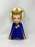 Saint Isabel of France Stuffed Doll. Saint Gift. Easter Gift. Baptism. Catholic Baby Gift. St Isabel Children's Doll. Saint isabel gift