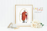 Saint Ignatius of Loyola Catholic Poster Print. Catholic Wall Art Poster. First Communion. Saint Ignatius of Loyola prayer poster.