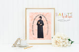 St Elizabeth Ann Seton poster print. St Elizabeth Wall Art Poster. First Communion. Elizabeth Ann Seton Quote Poster Catholic Prayer Poster.