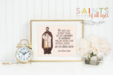 St Francis Xavier poster print. Saint Francis Xavier Wall Art Poster. First Communion. We must pray without tiring. Catholic Gift. Baptism.
