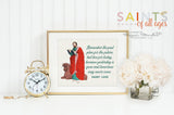Saint Luke poster print. Saint Luke Wall Art Poster. First Communion. Remember the Past Poster. Catholic Gift. Baptism Gift.