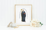 Saint Benedict prayer print. Saint Benedict Wall Art Poster. Nursery Prayer Print. Catholic Poster. Baptism Gift. Benedict quote