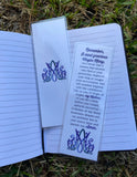 Auspice Maria Bookmarks. Set of 5, 10 or more Flat Cards 2x6 Catholic Saints bookmarks. First communion. Memorare Bookmark