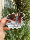 4 Vinyl Waterproof Saint Michael prayer Sticker. Saint Michael defend us in battle. Water bottle Saint Stickers. Catholic Saint Decal